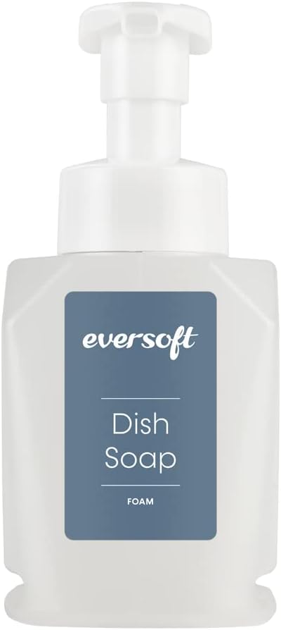 EZbrnd Eversoft Countertop Foaming Dish Soap Bottle Dispenser, 385ml (13oz), Refill Cartridges Sold Separately...