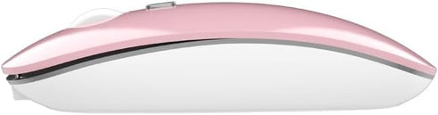 Dual Model Wireless Mouse with Dual Connection 2.4 G Wireless, 5.0 Bluetooth,800/1200/1600 DPI Adjustable,Mute Buttom,Desisn and Rechargeable for ...