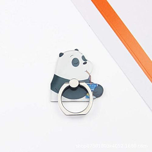 4Pcs Cute Phone Ring Holder Stand, Bear Panda Mobile Phone Stand Holder 360 Rotation Finger Ring Grip Mount for Cellphones (Panda Grip)...
