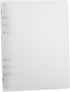 A5 6 Ring Binder Cover Waterproof Loose Leaf Notebook Folder Transparent Notebook Cover Case Refillable for Diary Office Home School...