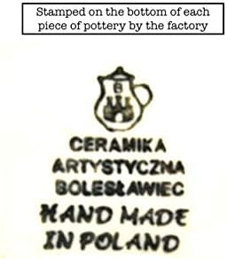 Polish Pottery Bowl - Ice Cream/Dessert - Silver Lace...