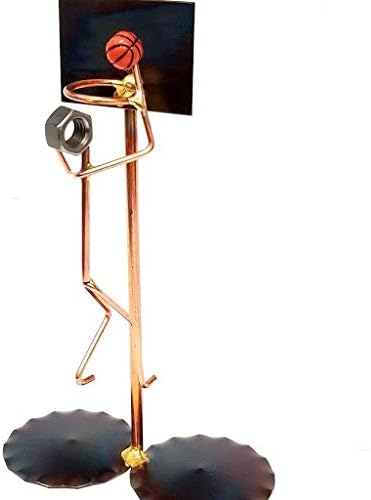 Basketball Lay Up Collectible Handmade Metal Art Figurine, Desk Accessories, Trophy, Boss Gift, Office Décor, Business Professional, Sports...
