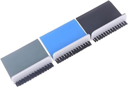 4Pcs Black Kitchen Sink Squeegee Cleaner Countertop Brush Wiper Vegetable Cleaning Brush Wiper Home Kitchen Tool Accessories Fruit and Vegetable C...