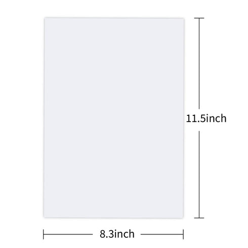 A4 Size 8.3x11.5 Inch Clear Double Sided Adhesive Tape Sheets, Super Strong Sticky Tape, DIY Art, Craft, Home Decorative Tape with White Liner (30...