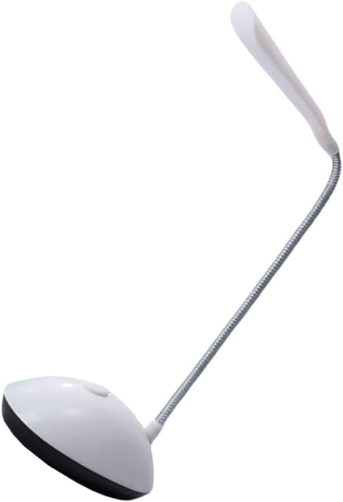 Foldable Table Lamp, White, Plastic, Battery Powered, LED, Desk Lamp for Reading...