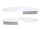 2Pcs White Flea Comb for Dogs and Cats,Pet Flea Comb,Multifunctional Pet Hair Comb Flea and Tear Stain Removal,Flea Comb for Dogs,Flea Comb for ca...