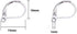 50PCS Silver 304 Stainless Steel Lever Back Earrings Earwire Findings for Earring Making,DIY Accessories,10x15mm...