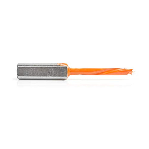Amana Tool - 304005 Carbide Tipped Brad Pt. Boring Bit L/H 5mm Dia x 70mm Long x 10mm Sh...