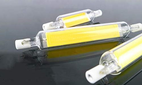 R7s LED Bulb 10W 118mm Double Ended LED COB Bulbs 100W Halogen Equivalent 120V J Type R7s Floodlight Adjustable Natural White 4000K Landscape Ligh...