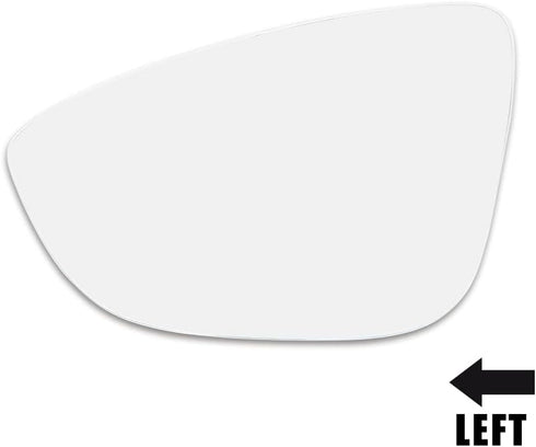 X AUTOHAUX Left Driver Side LH Mirror Glass W/Adhesive W/Adhesive for Volkswagen CC 2009-2017 for Volkswagen Eos 2009-2016 for Volkswagen Passat 2...