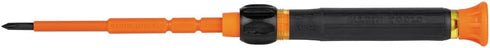 Klein Tools 32581INS Precision Screwdriver, 2-in-1 Insulated Screwdriver with No. 0 Phillips and 1/8-Inch Slotted Bits...