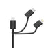 Apple MFI Certified 3-in-1 Cable, Lightning/Type C/Micro USB Cable for iPhone, iPad, Huawei, HTC, LG, Samsung Galaxy, Sony Xperia, Android Smartph...