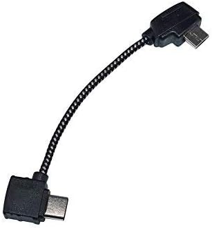 BTG Nylon Braided Remote Control Data Connected Cable Type-C USB for DJI Mavic Mini/Mini SE/Mavic Pro/Mavic Air/Mavic 2 Pro Zoom Drone USB Data Ca...