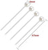 100 Pieces Corsage Pins Round Faux Pearl Head Pins Wedding Bouquet Pins Floral Bouquet Pins White Straight Pins for Sewing Craft Wedding Decoratio...