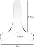 4 Pieces Acrylic Plate Stand 60-Degree Angle Acrylic Book Stand Acrylic Easel Acrylic Plaque Stand Table Top Easel Card Picture Stands Plate Holde...
