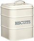 Living Nostalgia Biscuit tin 14,5x19cm, Metal, Antique Cream, 14.5 x 19 cm...