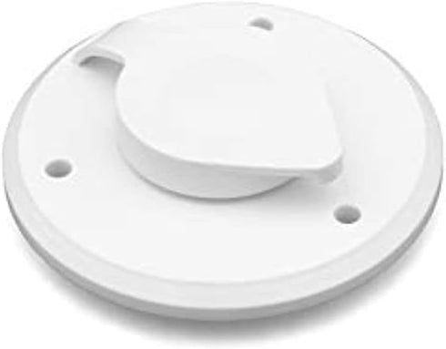THETFORD RV Camper Coaxial Antenna/Cable TV Plate Large Jack Cover Polar White PN 94320...