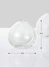 Serene Spaces Living Set of 2 Clear Ball Bud Vase, Vintage Style Vase for Flowers, Measures 4" Tall and 4" Diameter...