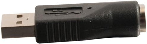 C2G Legrand USB to PS/2 Adapter, Male to Female USB to Playstation 2 Adapter to Use as USB Mouse to PS/2 Adapter, Black USB to PS/2 Keyboard Adapt...