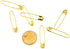 Mini Safety Pin 500PCS Gold 19mm Tiny Metal Fastening Safety Clips for Jewellery Costume Tag (Gold-500pcs)...
