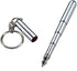 4Pcs Silver Retractable mini pen made of stainless steel Metal Tool Pen Retractable pocket pen keychain Dad gadgets, birthday, Christmas for Stude...