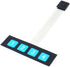 3Pcs 1x4 Matrix Array Membrane Switch 4 Key Matrix Keyboard Membrane Keys 68*20mm 5Pin Dupont for Keyboard...