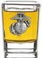 Indiana Metal Craft US Marine Corps Solid Pewter EGA Emblem Shot Glass. Made in USA....