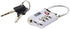Lewis N. Clark Travelsentry 3-Dial Combo Lock with Keys, White, One Size...