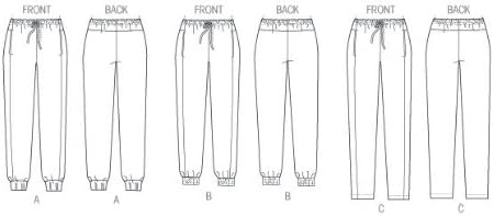 Vogue Patterns V8909 Misses' Pants Sewing Template, Size ZZ (LRG-XLG-XXL)...