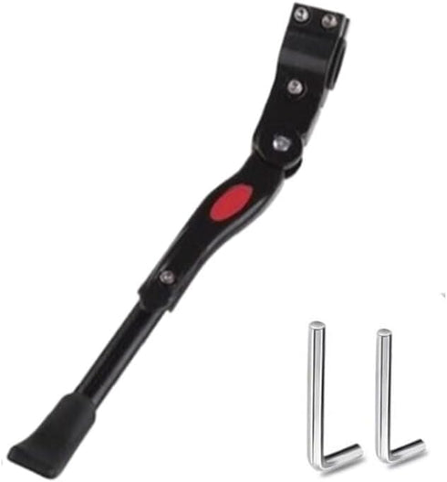 Aluminium Alloy Adjustable Bicycle Kickstand, Side Rear Kick Stand for 22" 24" 26" Tire Cycling Mountain Bike and Road Road with 4 mm 5 mm Hexagon...
