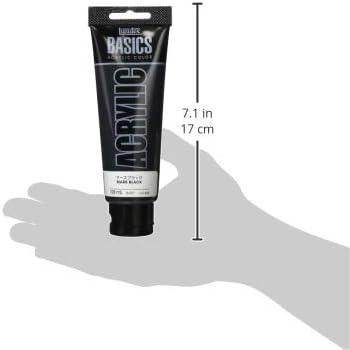 LIQUITEX Acrylic Paint Basics B-057, Mars Black, 4.0 fl oz (118 ml)...