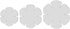 3Pcs 3size Bowl Wrap Template Sewing Pattern Template Quilting Patchwork Ruler DIY Craft Sewing Tools(White)...