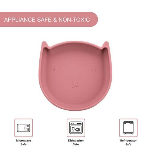 Silicone Baby Plates with Suction Set - BPA Free Suction Plates for Toddlers, Infants - Non Slip Kids Silicone Plates with Spoon - Baby Safe High ...