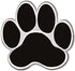 Black Paw Print Paper Cutout Student Badge - Bulletin Board Decor Shapes - 36 Pieces...