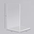 1 Piece Bookend Book End Acrylic Bookend Heavy Duty Book End Book Holder Stopper L Shaped Book Stopper Desktop Organizer for Books Movies CDs(Tran...