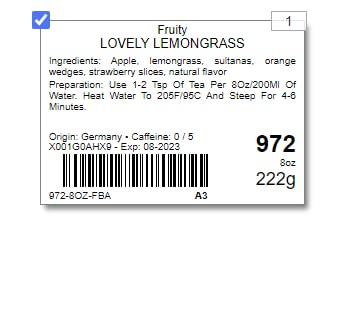 Tealyra - Lovely Lemongrass - Strawberry - Orange - Fruity Herbal Loose Leaf Tea - Hot and Iced Drink - Vitamins and Antioxidants Rich - Caffeine ...