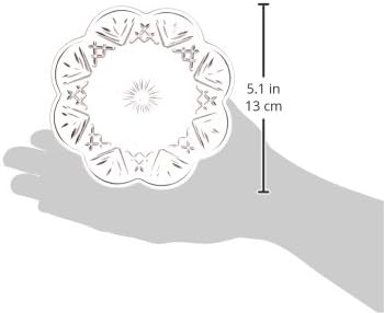 Godinger Lead Crystal Set of 4 Dublin Canape Plates...