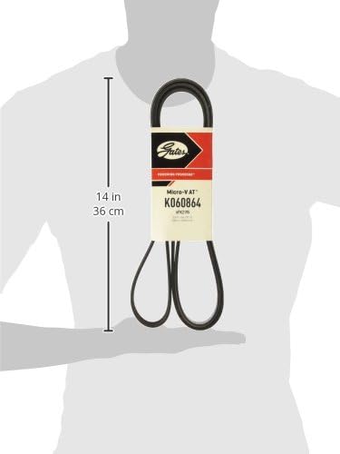 Gates K060864 Micro-V Serpentine Drive Belt...