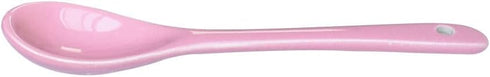 10 pcs Porcelain Egg Spoons Ceramic Spoons 4.7 inch Coffee Dessert Yogurt Tea Milky Tea Pink...