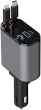 Car Charger with Retractable Cords (3Ft) for BMW Car Accessories, Fast Charge 3.1A 66W, with USB A and C Ports, Dual Charger Compatible with iPhon...