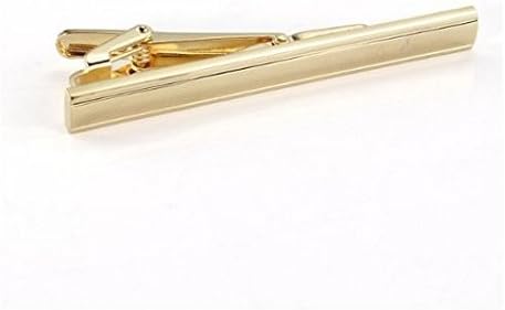Metal Tone Simple Necktie Tie Bar Clasp Clip Practical Decor (Gold)...