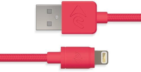 NewerTech 1M Premium Nylon Braided Lightning Cable, MFi Certified, Pink...