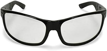 Crossfire CK7 Premium Safety Eyewear, Shiny Black Frame with Clear Lens...