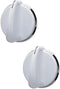 UPGRADED Lifetime Appliance 2 x WE01X20378 Control Knob Compatible with General Electric Dryer (White)