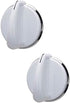 UPGRADED Lifetime Appliance 2 x WE01X20378 Control Knob Compatible with General Electric Dryer (White)
