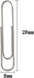 6Pcs Silver Paper Clips 600 pcs, Smooth Paper Clips Silver, 1.3 Inch Paper Clips Medium Size, Paperclips Office Supplies, Small Paper Clips for Pa...