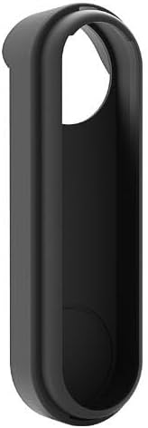 Silicone Case Doorbell Cover Weatherproof Protective Silicone for Google Nest Doorbell Case Anti-UV (Black)...