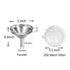 5-Inch Funnel with Fine Mesh Strainer, 304 Stainless Steel Funnel with Extra Fine Mesh Strainer 200 Mesh Cooking Oil Filter Strainer for Juice Str...