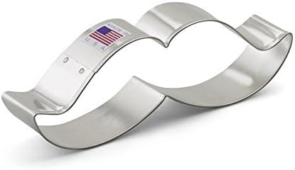 Ann Clark Cookie Cutters Mustache Father's Day Cookie Cutter 5.25" Made in USA...