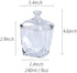 123Arts Glass Sugar Bowl Candy Jar Storage Jar Snack Jar with Lid...